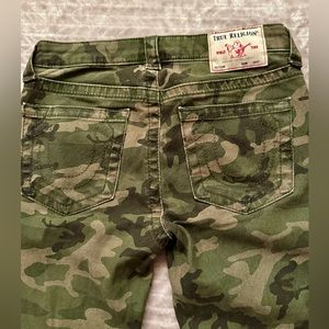 True Religion camo “Halle” skinny jeans